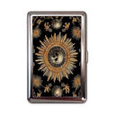 Black Sun Tin Cardholder Wallet