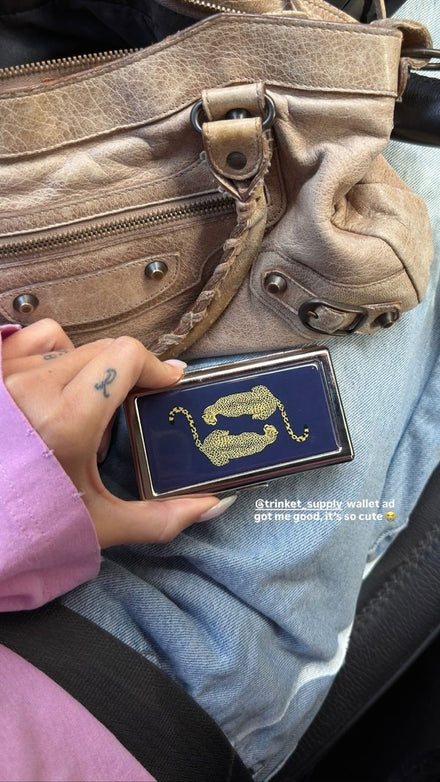 Customer Instagram story — Trinket tin wallet